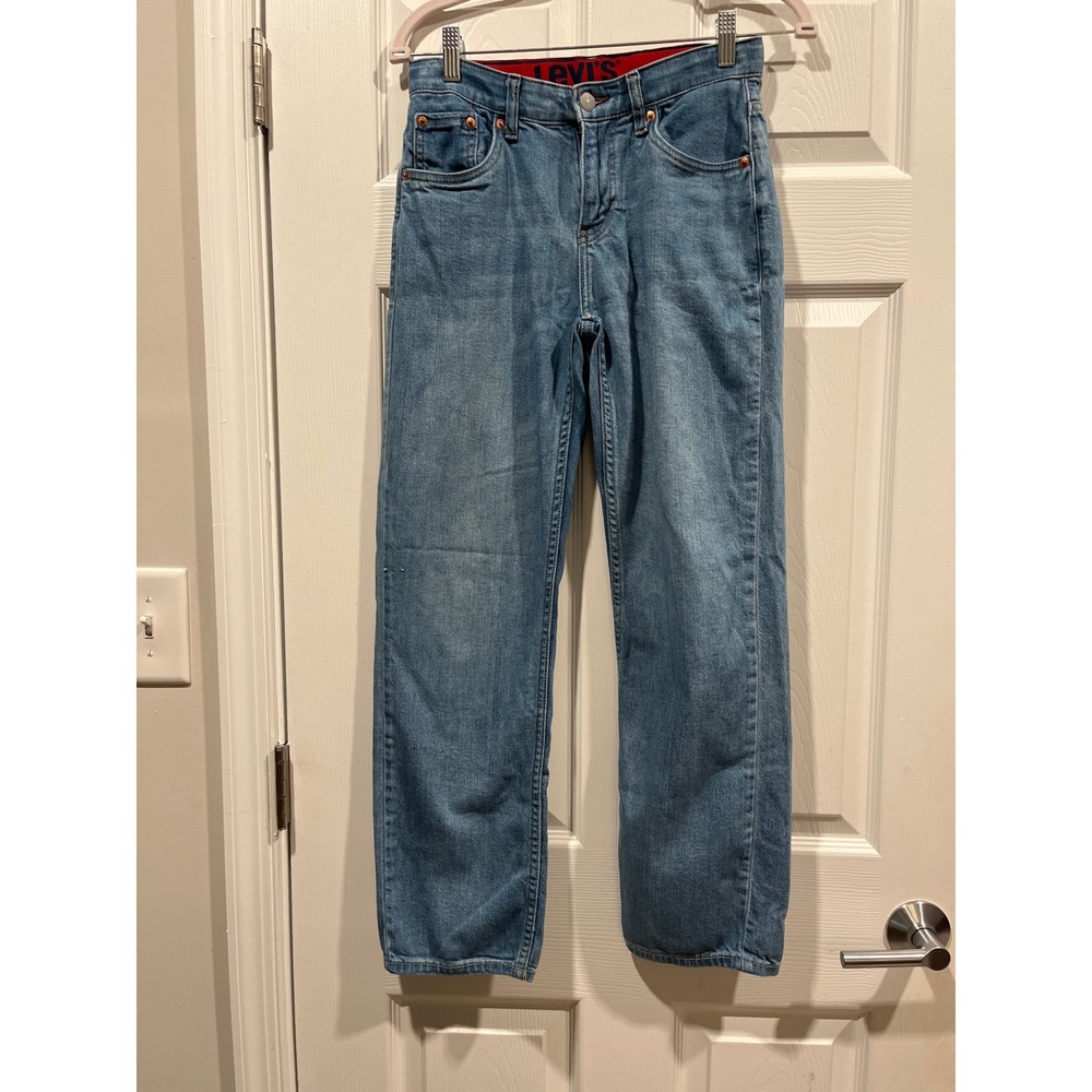 Levis 514 Boys‎ Straight Fit Jeans Medium Wash Blue Size 14 Reg W27 L29